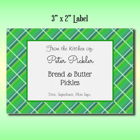 Retro Green Play Etiket