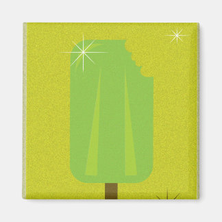 Retro Green Popsicle Magneet