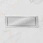 Retro - Green Shutter Profile Card Mini Visitekaartje (Achterkant)