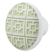 Retro Green Trellis Ceramic Pull Keramische Knop (Rechts)