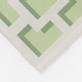 Retro Green Trellis Fleece Blanket (Hoek)