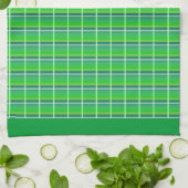 Retro Green White Pattern Kitchen Towel Theedoek (Gevouwen)