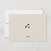 Retro Grey Hand Written Scribble Wedding RSVP  (Dos)