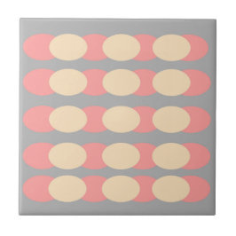 Retro Grey Spot Print Ceramic Wall Tile Tegeltje