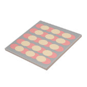 Retro Grey Spot Print Ceramic Wall Tile Tegeltje (Zijkant)