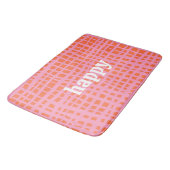 Retro Grid Abstract Patroon Badmat (Gekanteld)
