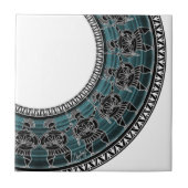 Retro Griekse schijf Tegeltje (Voorkant)