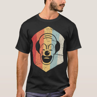 Retro  griezelig clown icoon t-shirt