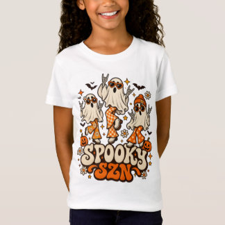 Retro Griezelige SZN Geesten | Groovy 70s Hallowee T-shirt