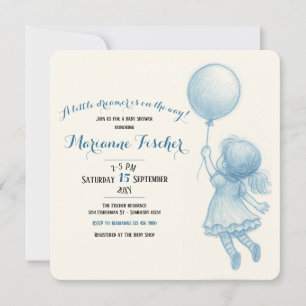 Retro Griljige Uitnodiging voor Baby Shower