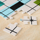 Rétro grille et puzzle de Starbursts (Côté)