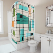 Rétro grille et rideau en douche de Starbursts (En situation)