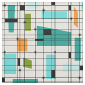 Rétro grille et tissu de Starbursts (Échantillon)