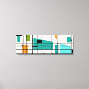Rétro grille et toile enveloppée par Starbursts