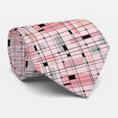 Rétro grille rose et cravate de Starbursts (Roulé)