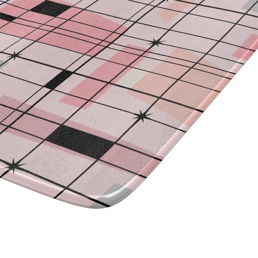 Rétro grille rose et planche à découper de (Coin)