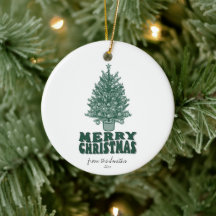Retro grillige kerstboom