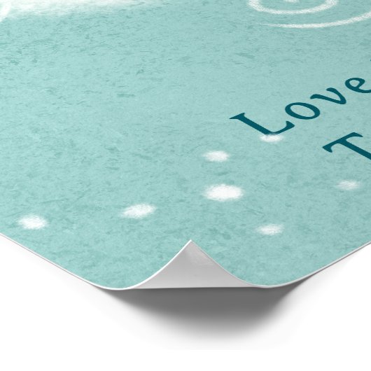 Retro grillige zon hier komt de zoon baby shower poster (Hoek)