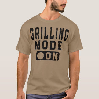 Retro-grilstand OnBarbecuing-rookkanaal T-shirt
