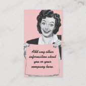 Retro Grin Visitekaartje (Achterkant)