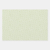 Retro groen inpakpapier vel (Voorkant 2)