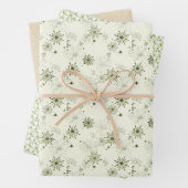 Retro groen inpakpapier vel (In situ)