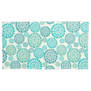 Retro, groen, vintage jaren '70, bloemen, elegante kussensloop