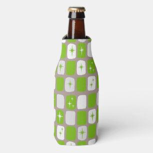 Retro Groene en Witte Koeler van de Fles