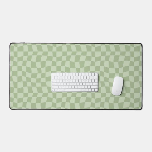 Retro Groene Geruite Bureaumat (Keyboard & Muis)