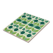 Retro groene ogee tegeltje (Zijkant)