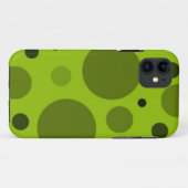 Retro groene stippen Case-Mate iPhone case (Achterkant (horizontaal))