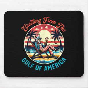 Retro groet uit de Golf van Amerika Trump Muismat