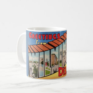 Retro groet voor Wilmington Delaware Koffiemok