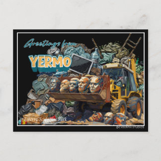 Retro groeten uit Yermo 2 Briefkaart