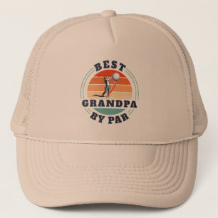 Retro Grootoudersdag Beste Opa Door Par Golf Trucker Pet