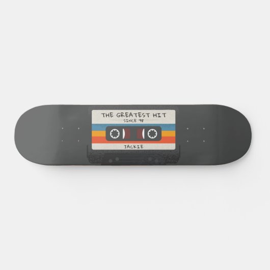  Retro Grootste Hit Cassettebandje Skateboard (Horizontaal)