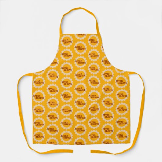 Retro Groove Apron Schort (Voorkant)