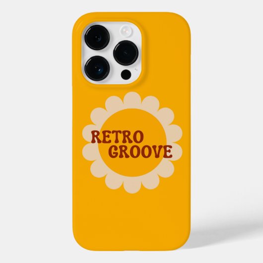 Retro Groove Case-Mate iPhone Case (Achterkant)