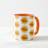 Retro Groove Coffee Mug Mok (Voorkant rechts)