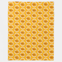 Retro Groove Fleece Blanket Deken