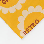 Retro Groove Fleece Blanket Deken (Hoek)