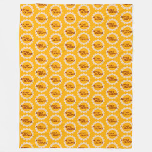 Retro Groove Fleece Deken