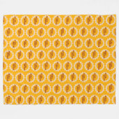 Retro Groove Fleece Deken (Voorkant (Horizontaal))