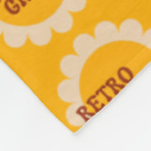 Retro Groove Fleece Deken (Hoek)
