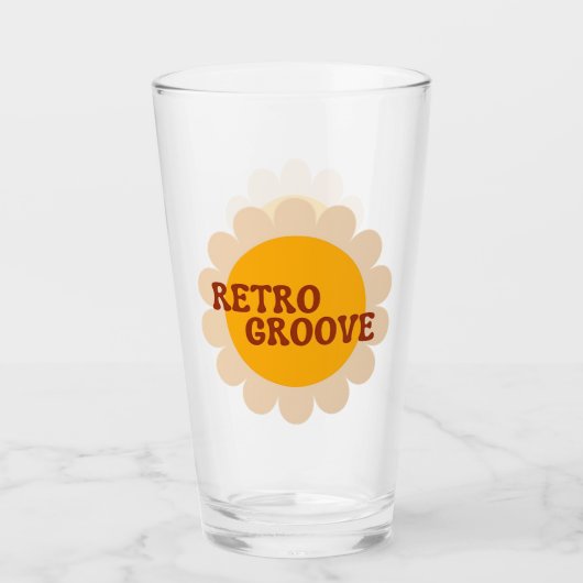 Retro Groove Glass Glas (Voorkant)