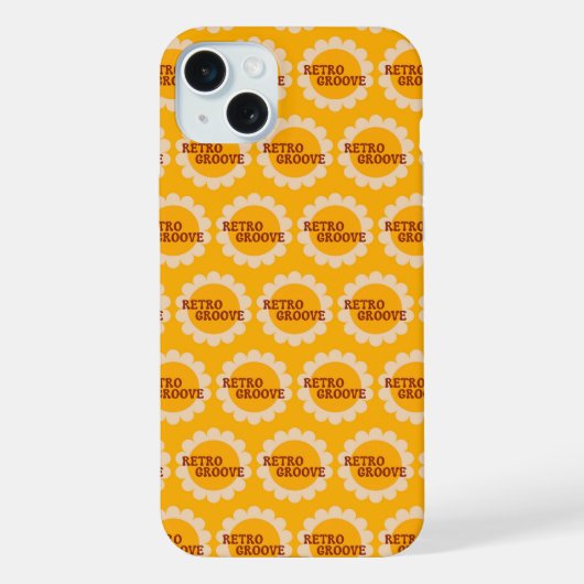 Retro Groove Hoesje iPhone Hoesje (Achterkant)
