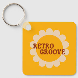 Retro Groove Keychain