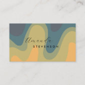 Retro Groove Liquid Abstract II Visitekaartje (Voorkant)