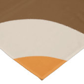 Retro Groove Mid Century Modern Pattern 70s Bruin Tafelkleed (Gekanteld)