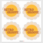 Retro Groove Sticker (Feuille)